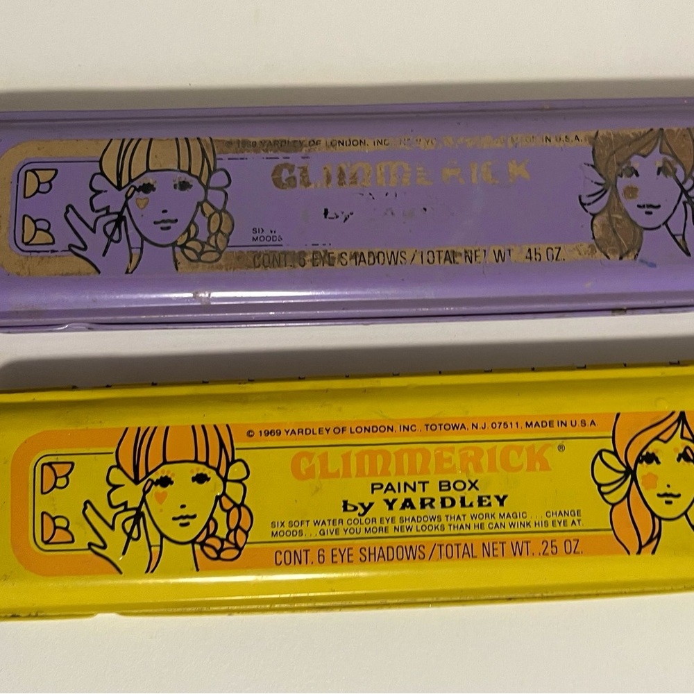 Vintage Glimmerick Paint Box by Yardley London 1969 All Original